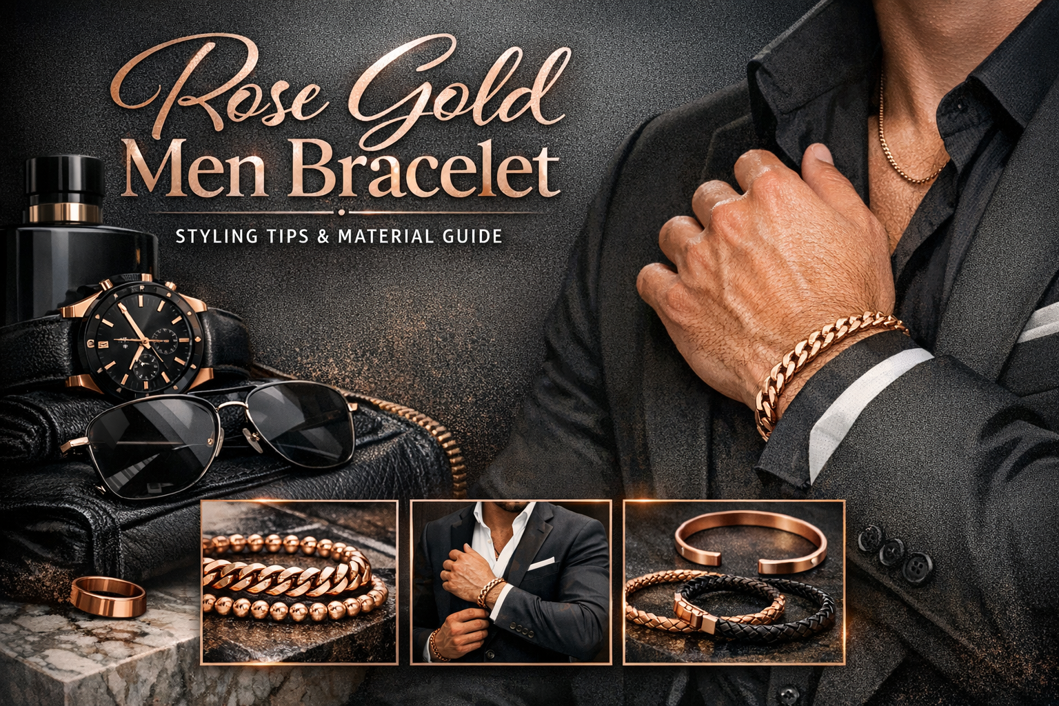 Rose Gold Men Bracelet: Styling Tips and Material Guide